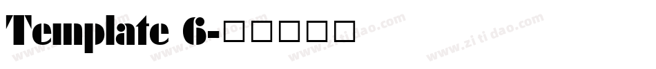 Template 6字体转换